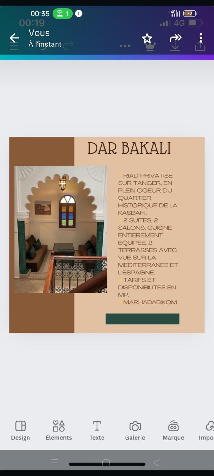 Villa Riad Bkl Luxury Dar Baroud à Tanger Extérieur photo